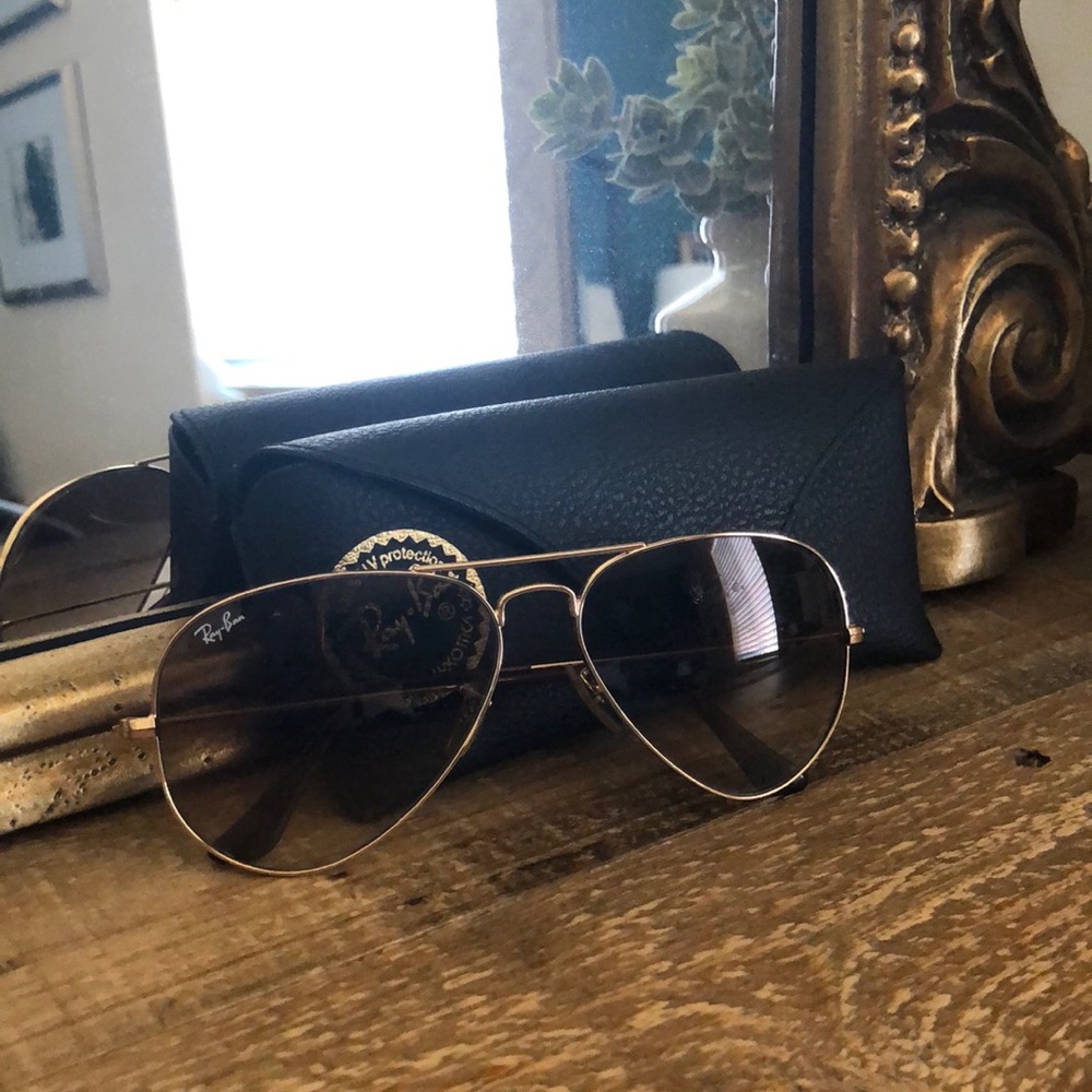 Gold Rayban Aviators